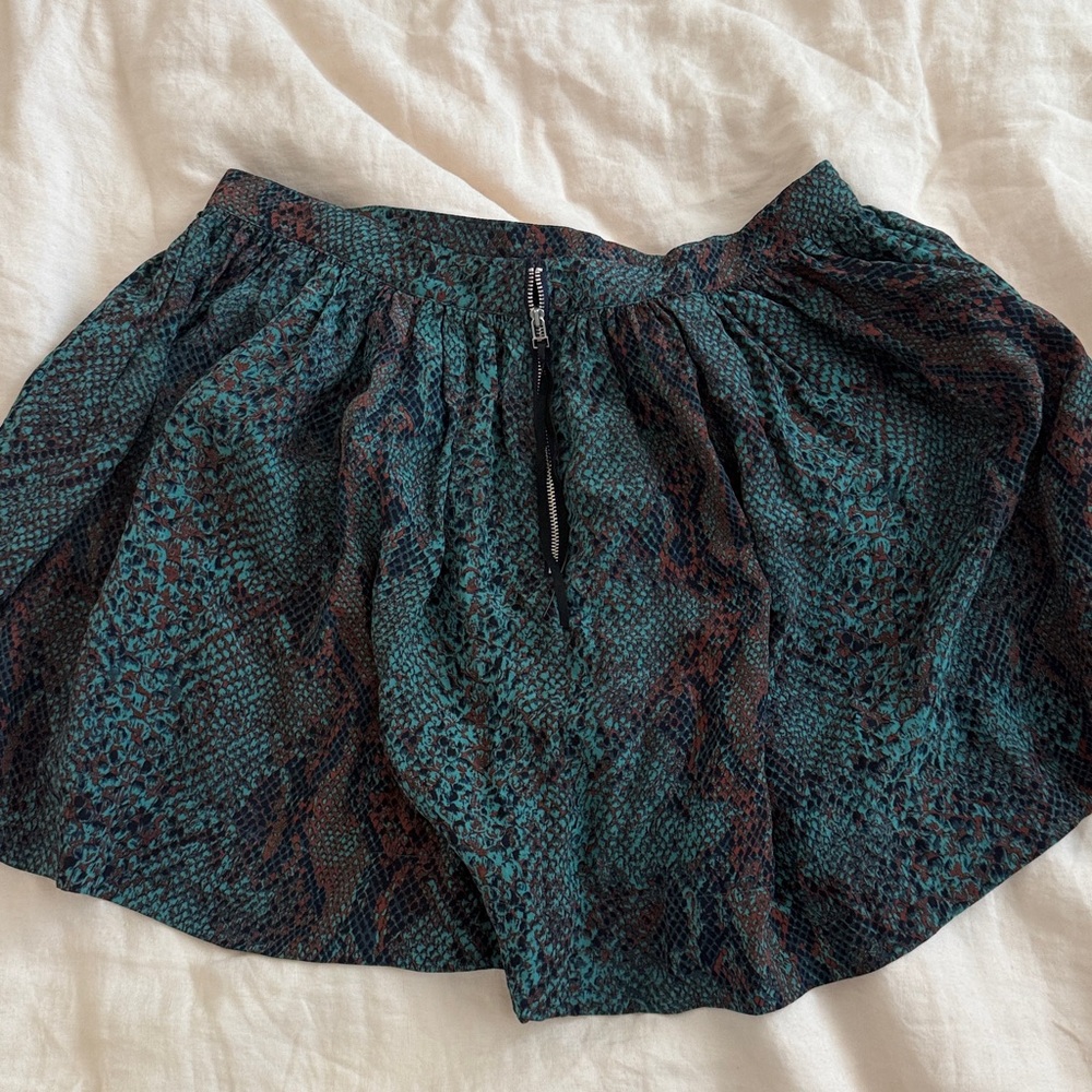 Python green emerald mini skirt - Picture 2 of 3